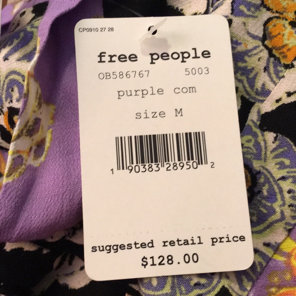 Free People Baby It’s You Floral Mini Dress M - Picture 2 of 5